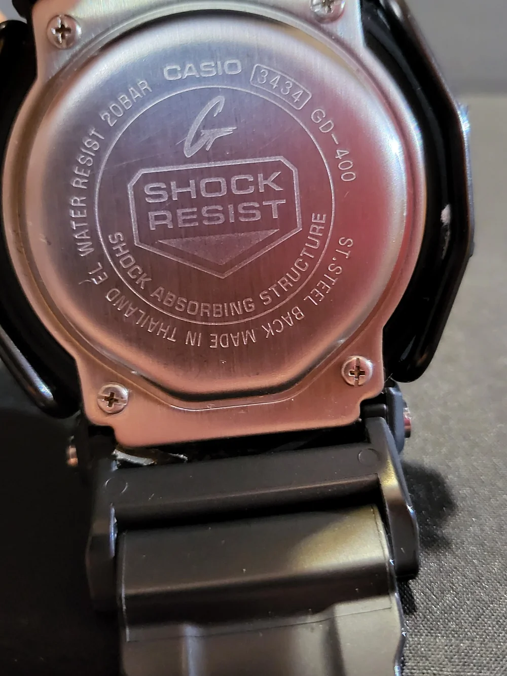 Casio G-Shock GD-400 Digital Watch in Black with Blue Accents - #2